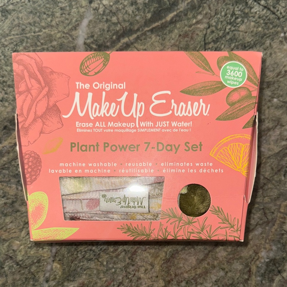 MakeUp Eraser Plant Power Set - Pink and Green
